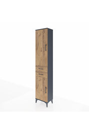 Arges Dolap 3 Raflı 2 Çekmeceli Tek Askılı 44x30x221 - S28M187V6A