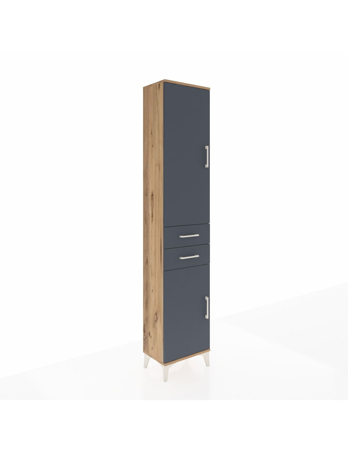 Arges Dolap 3 Raflı 2 Çekmeceli Tek Askılı 44x30x221 - S28M187V8A