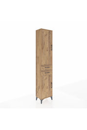 Arges Dolap 3 Raflı 2 Çekmeceli Tek Askılı 44x30x221 - S28M187V9A