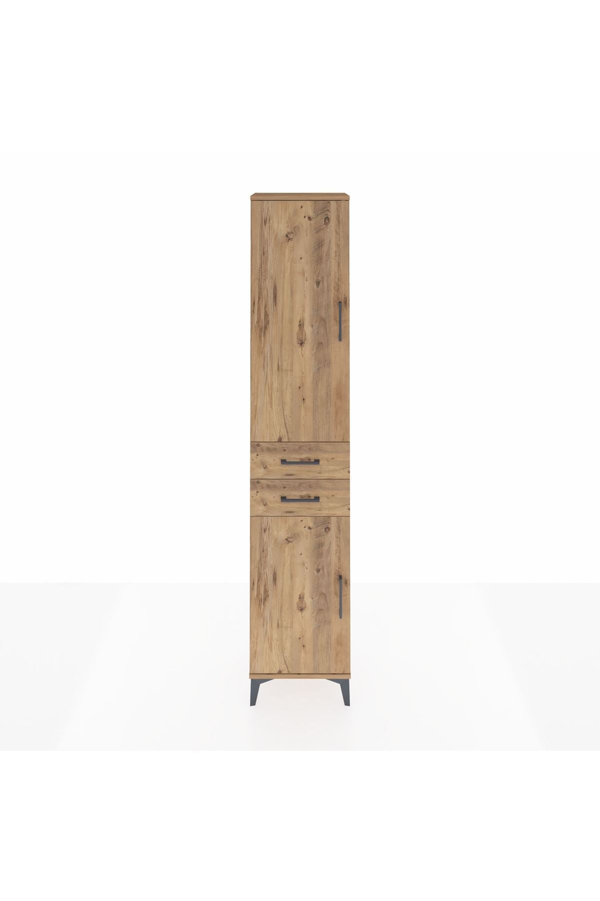 Arges Dolap 3 Raflı 2 Çekmeceli Tek Askılı 44x30x221 - S28M187V9A