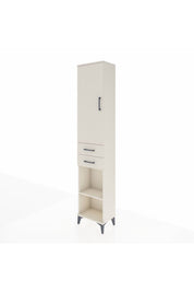 Arges Dolap 3 Raflı 2 Çekmeceli Tek Askılı 44x30x221 - S28M188V1A