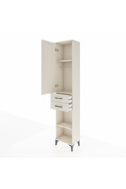 Arges Dolap 3 Raflı 2 Çekmeceli Tek Askılı 44x30x221 - S28M188V1A