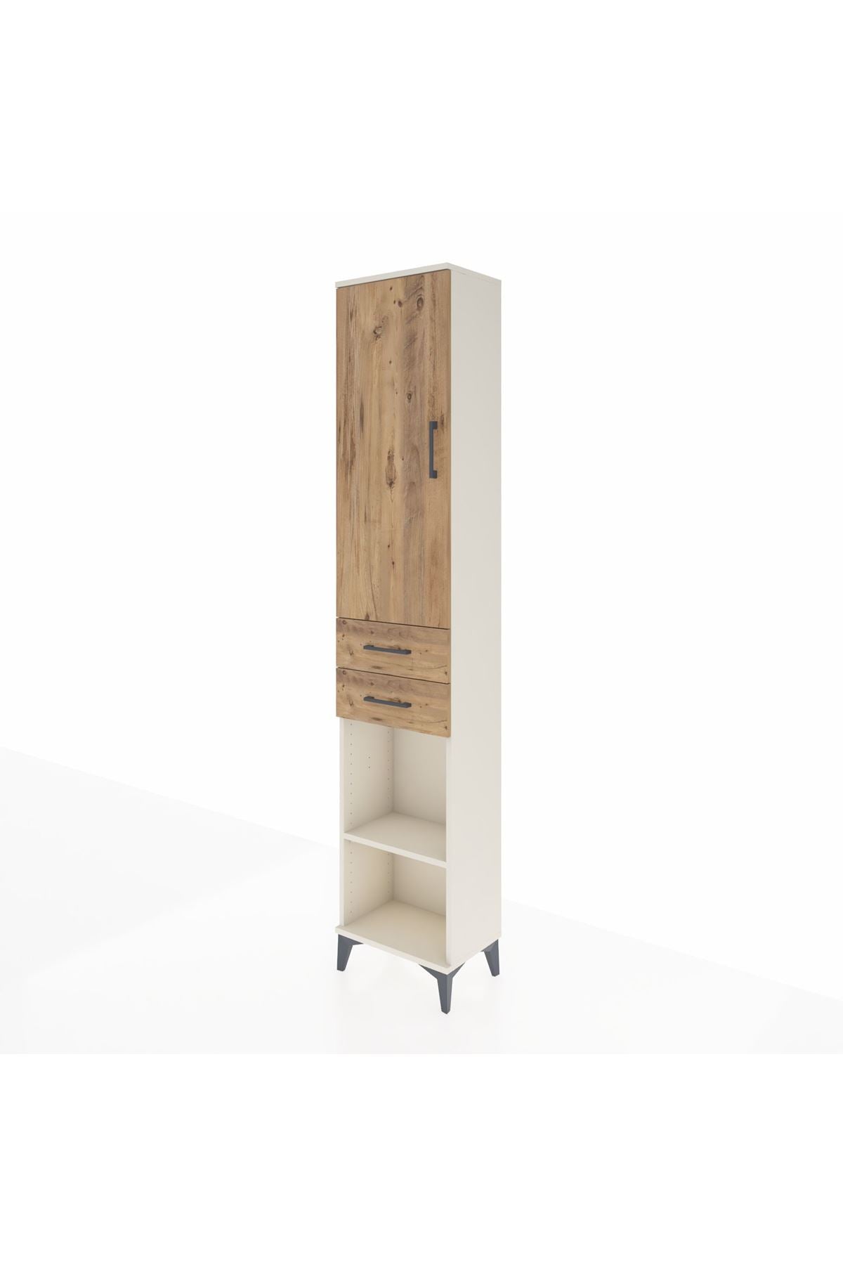 Arges Dolap 3 Raflı 2 Çekmeceli Tek Askılı 44x30x221 - S28M188V3A