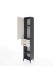 Arges Dolap 3 Raflı 2 Çekmeceli Tek Askılı 44x30x221 - S28M188V4A