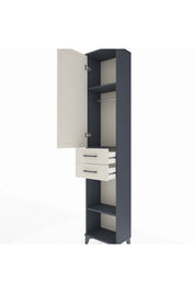 Arges Dolap 3 Raflı 2 Çekmeceli Tek Askılı 44x30x221 - S28M188V4A