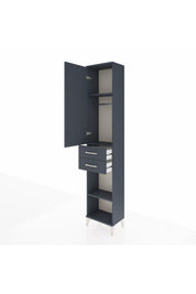 Arges Dolap 3 Raflı 2 Çekmeceli Tek Askılı 44x30x221 - S28M188V5A
