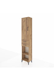 Arges Dolap 3 Raflı 2 Çekmeceli Tek Askılı 44x30x221 - S28M188V9A