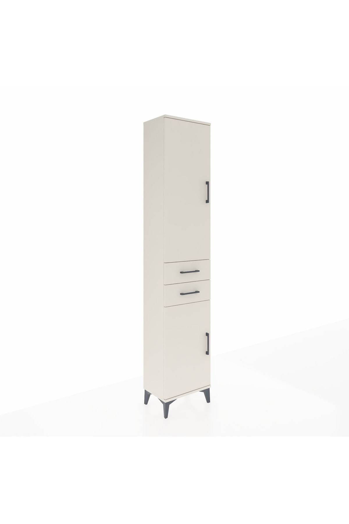 Arges Dolap 4 Raflı 2 Çekmeceli 2 Kapaklı 44x30x221 - S28M189V1A