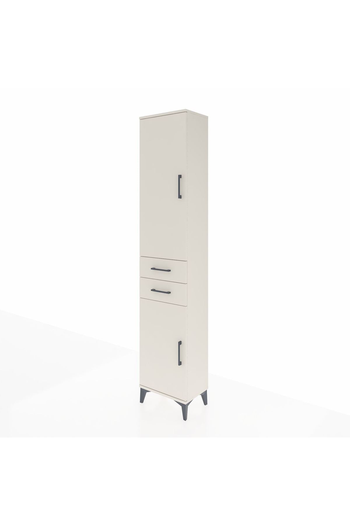 Arges Dolap 4 Raflı 2 Çekmeceli 2 Kapaklı 44x30x221 - S28M189V1A