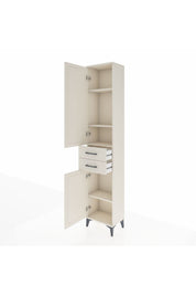Arges Dolap 4 Raflı 2 Çekmeceli 2 Kapaklı 44x30x221 - S28M189V1A