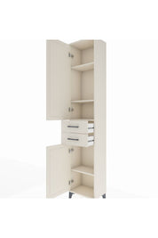 Arges Dolap 4 Raflı 2 Çekmeceli 2 Kapaklı 44x30x221 - S28M189V1A