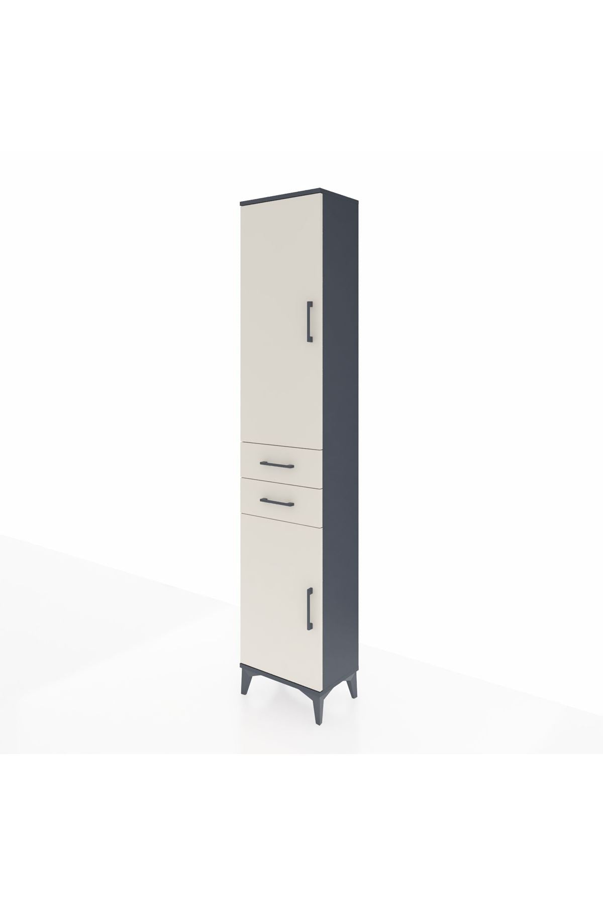Arges Dolap 4 Raflı 2 Çekmeceli 2 Kapaklı 44x30x221 - S28M189V4A