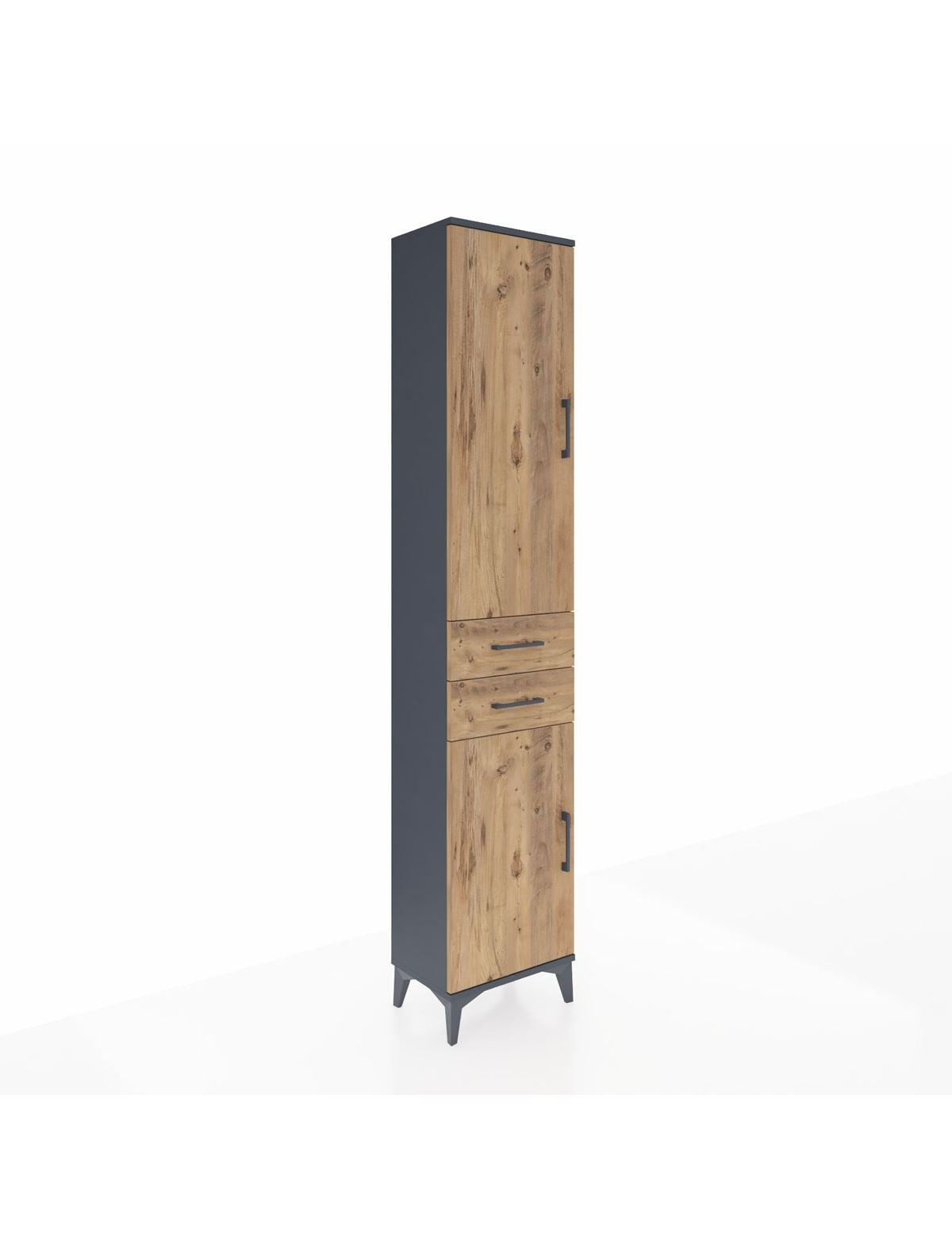 Arges Dolap 4 Raflı 2 Çekmeceli 2 Kapaklı 44x30x221 - S28M189V6A
