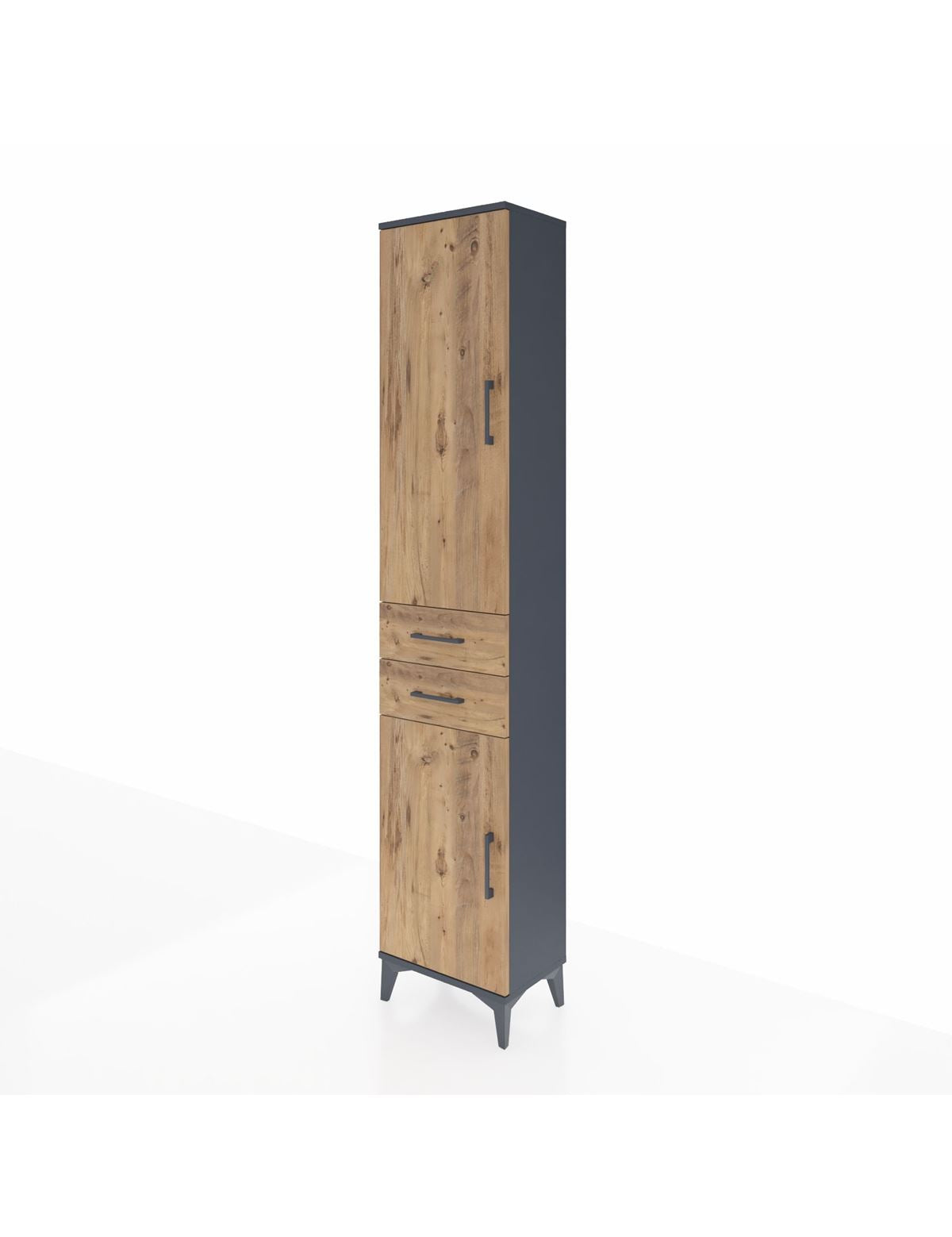 Arges Dolap 4 Raflı 2 Çekmeceli 2 Kapaklı 44x30x221 - S28M189V6A