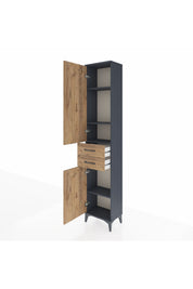 Arges Dolap 4 Raflı 2 Çekmeceli 2 Kapaklı 44x30x221 - S28M189V6A