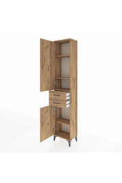Arges Dolap 4 Raflı 2 Çekmeceli 2 Kapaklı 44x30x221 - S28M189V9A