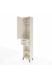 Arges Dolap 4 Raflı 2 Çekmeceli Tek Kapaklı 44x30x221 - S28M190V1A