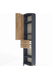 Arges Dolap 4 Raflı 2 Çekmeceli Tek Kapaklı 44x30x221 - S28M190V6A