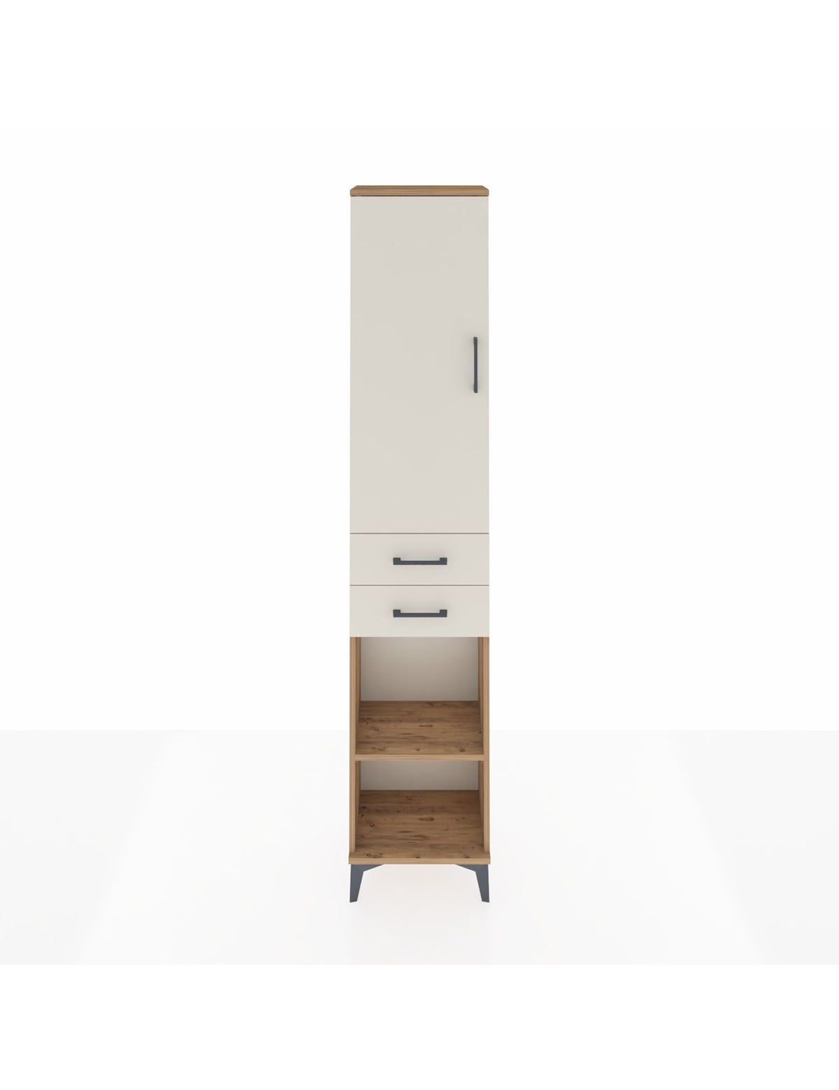 Arges Dolap 4 Raflı 2 Çekmeceli Tek Kapaklı 44x30x221 - S28M190V7A