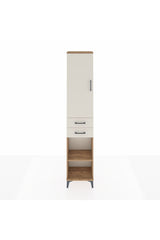 Arges Dolap 4 Raflı 2 Çekmeceli Tek Kapaklı 44x30x221