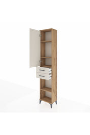 Arges Dolap 4 Raflı 2 Çekmeceli Tek Kapaklı 44x30x221 - S28M190V7A