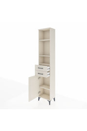 Arges Dolap 4 Raflı 2 Çekmeceli Tek Kapaklı 44x30x221 - S28M191V1A