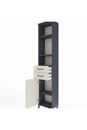 Arges Dolap 4 Raflı 2 Çekmeceli Tek Kapaklı 44x30x221 - S28M191V4A