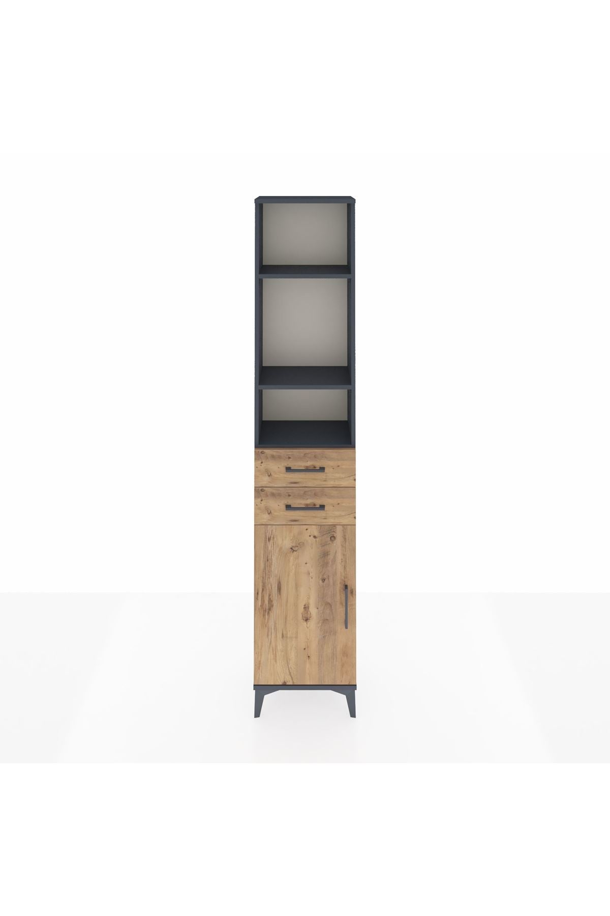 Arges Dolap 4 Raflı 2 Çekmeceli Tek Kapaklı 44x30x221 - S28M191V6A