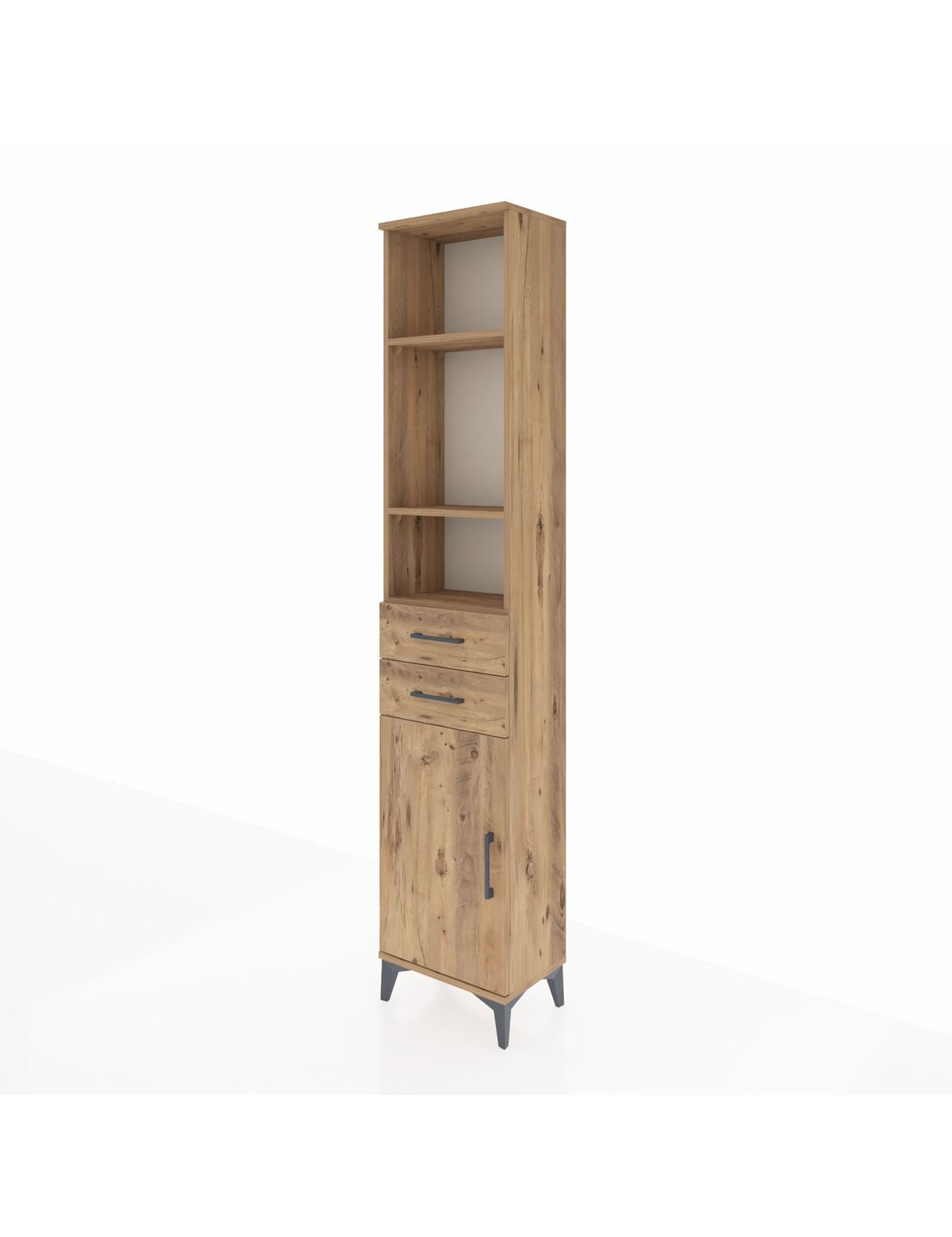 Arges Dolap 4 Raflı 2 Çekmeceli Tek Kapaklı 44x30x221 - S28M191V9A