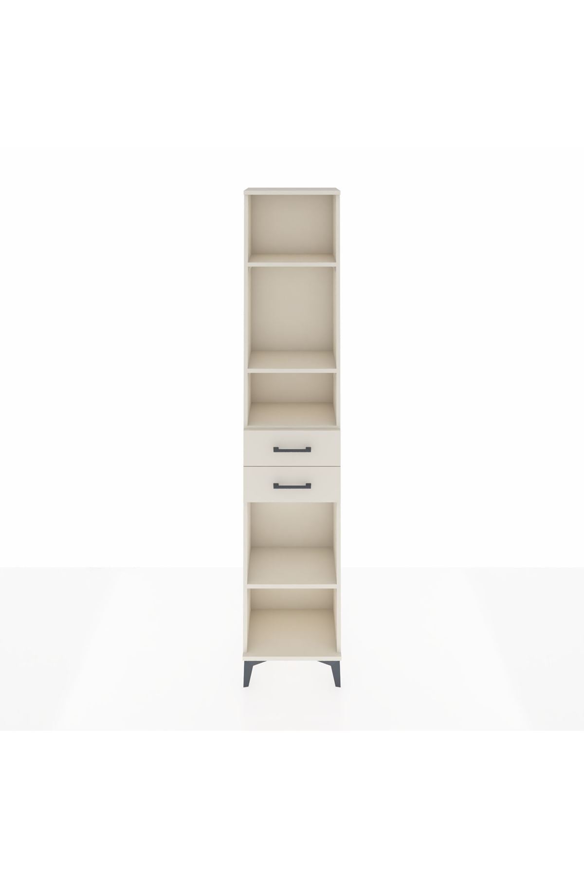 Arges Dolap 4 Raflı 2 Çekmeceli 44x30x221 - S28M192V1A