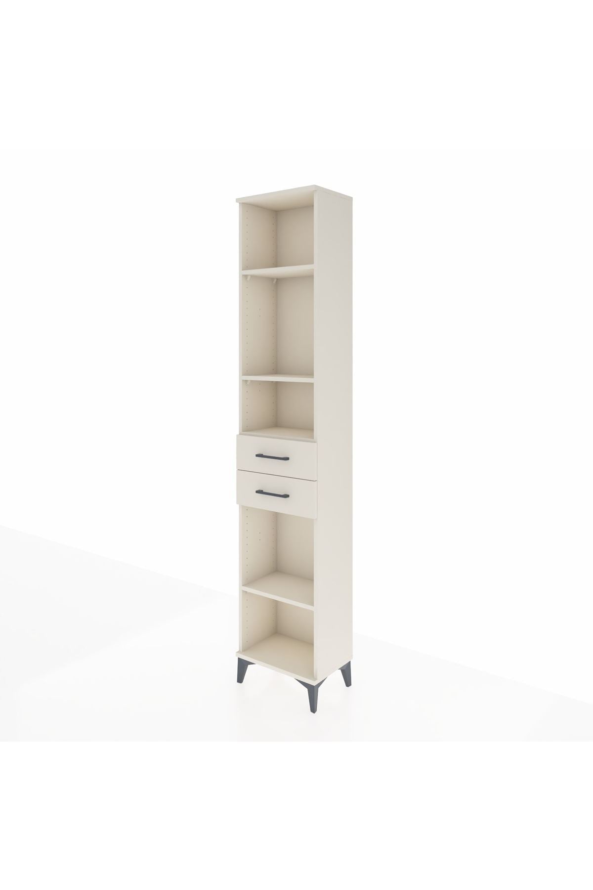 Arges Dolap 4 Raflı 2 Çekmeceli 44x30x221 - S28M192V1A