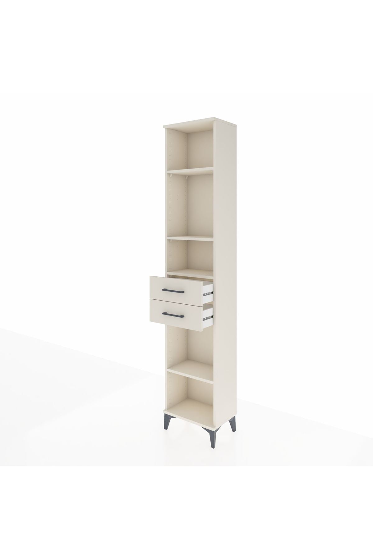 Arges Dolap 4 Raflı 2 Çekmeceli 44x30x221 - S28M192V1A