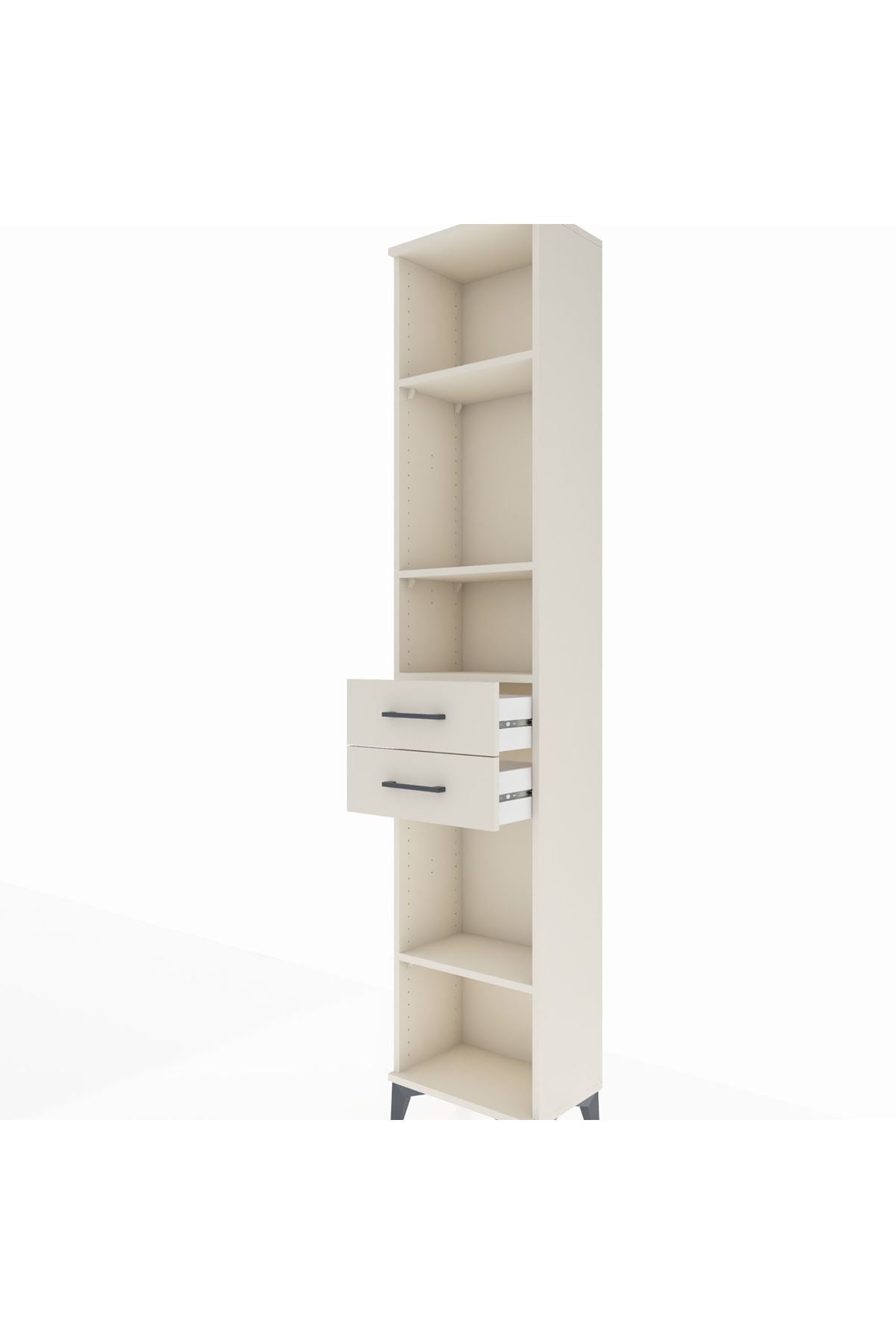Arges Dolap 4 Raflı 2 Çekmeceli 44x30x221 - S28M192V1A