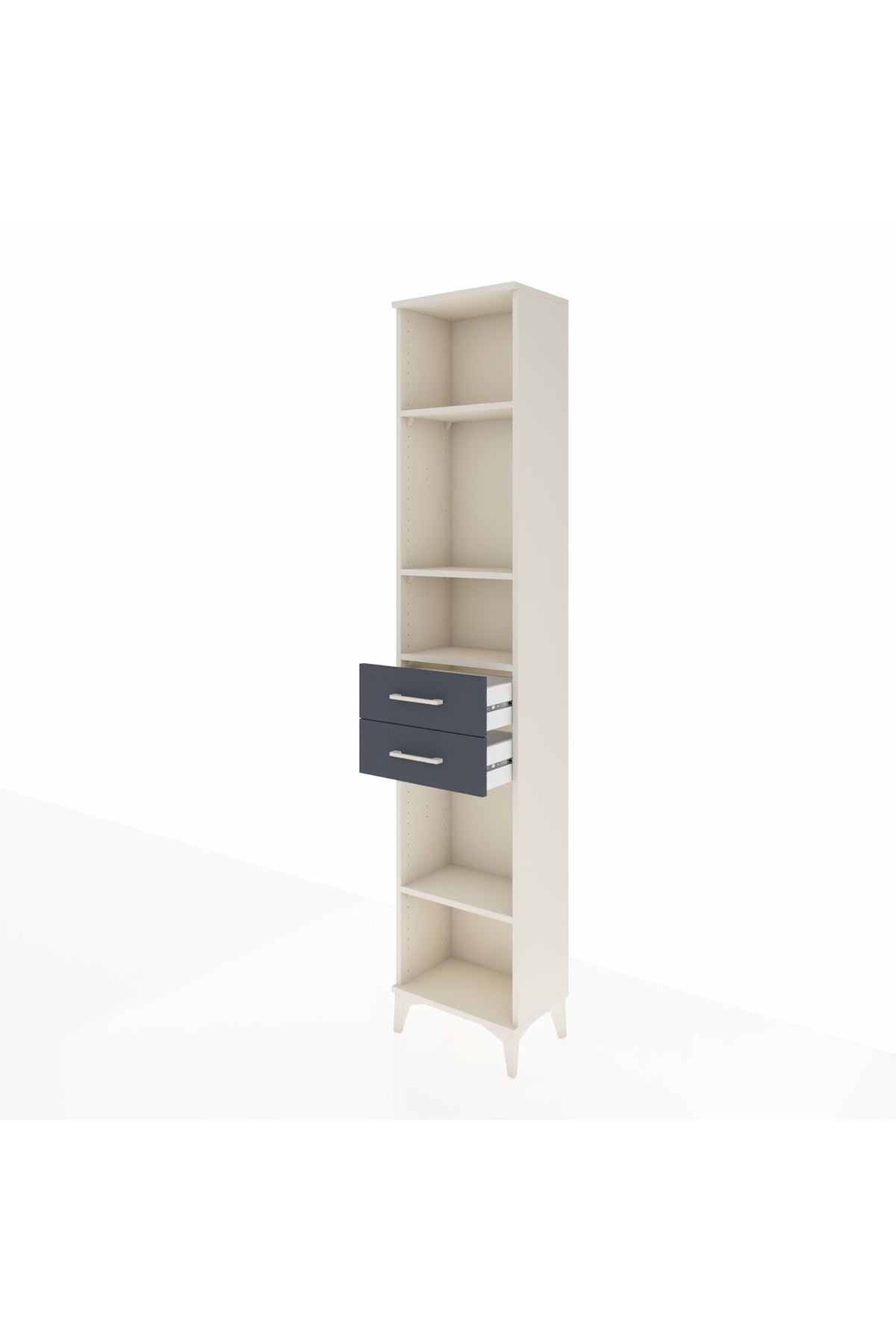 Arges Dolap 4 Raflı 2 Çekmeceli 44x30x221 - S28M192V2A