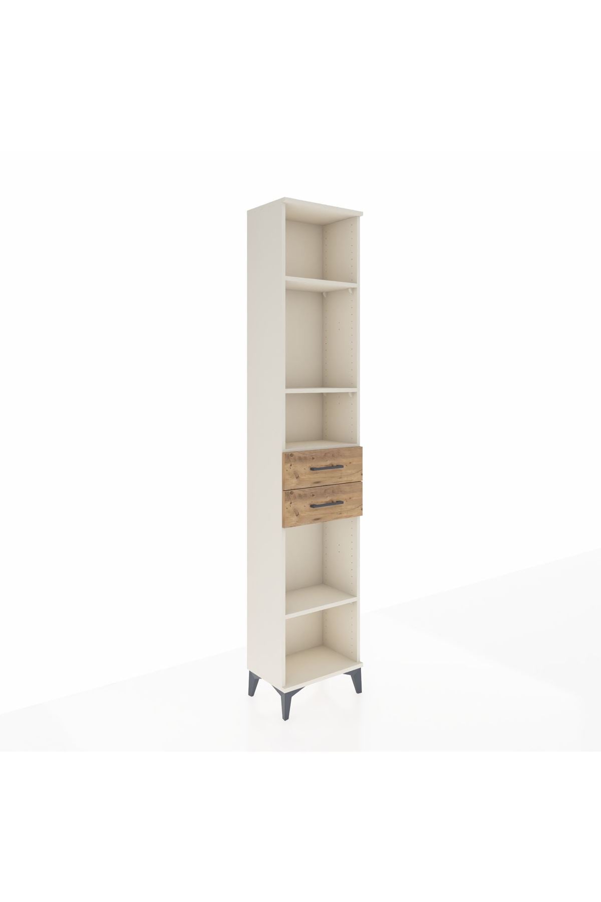 Arges Dolap 4 Raflı 2 Çekmeceli 44x30x221 - S28M192V3A