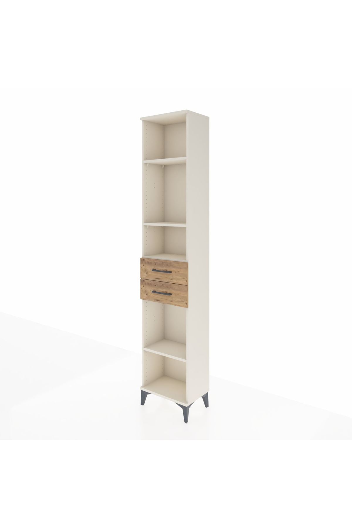 Arges Dolap 4 Raflı 2 Çekmeceli 44x30x221 - S28M192V3A