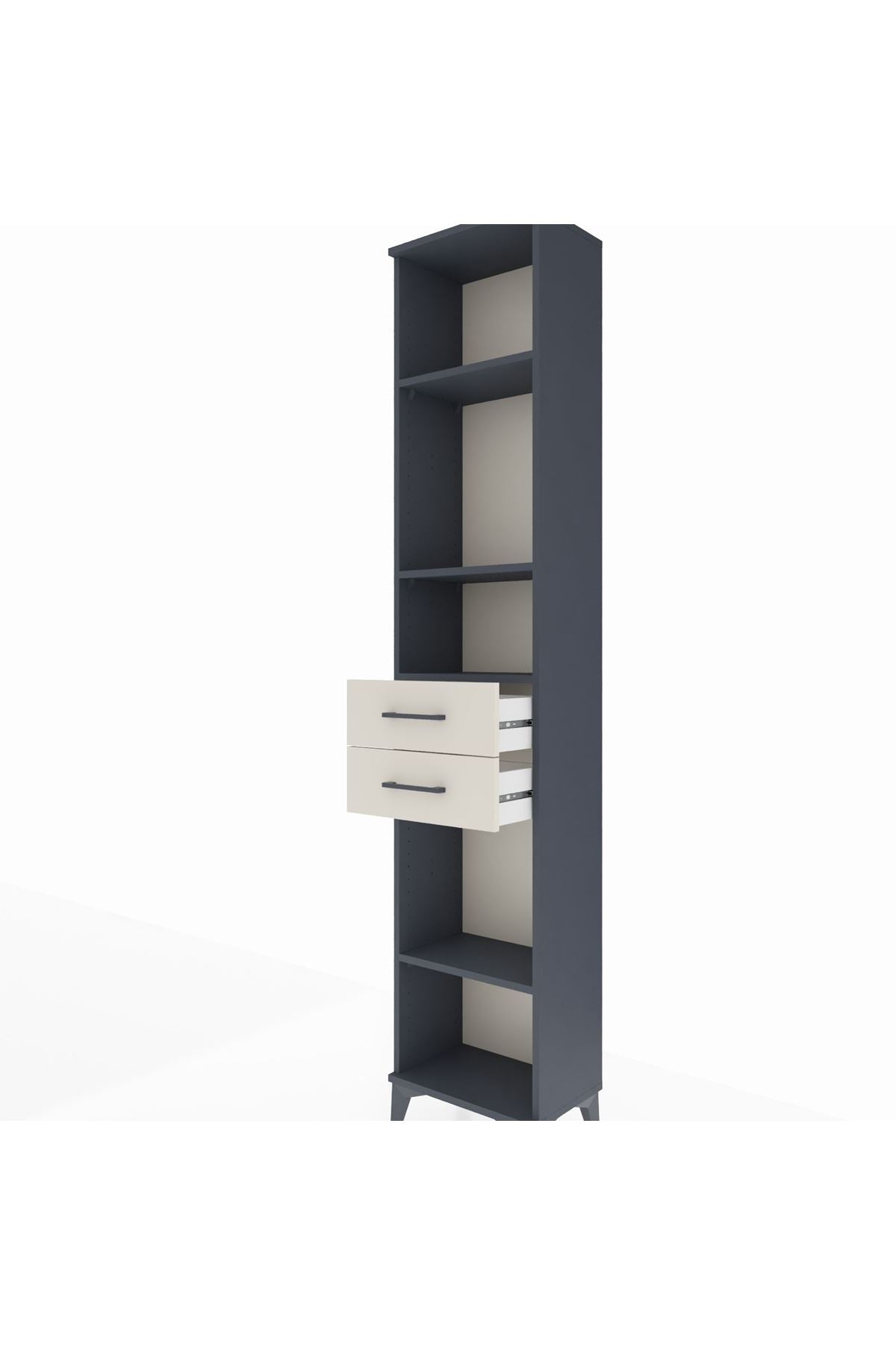 Arges Dolap 4 Raflı 2 Çekmeceli 44x30x221 - S28M192V4A