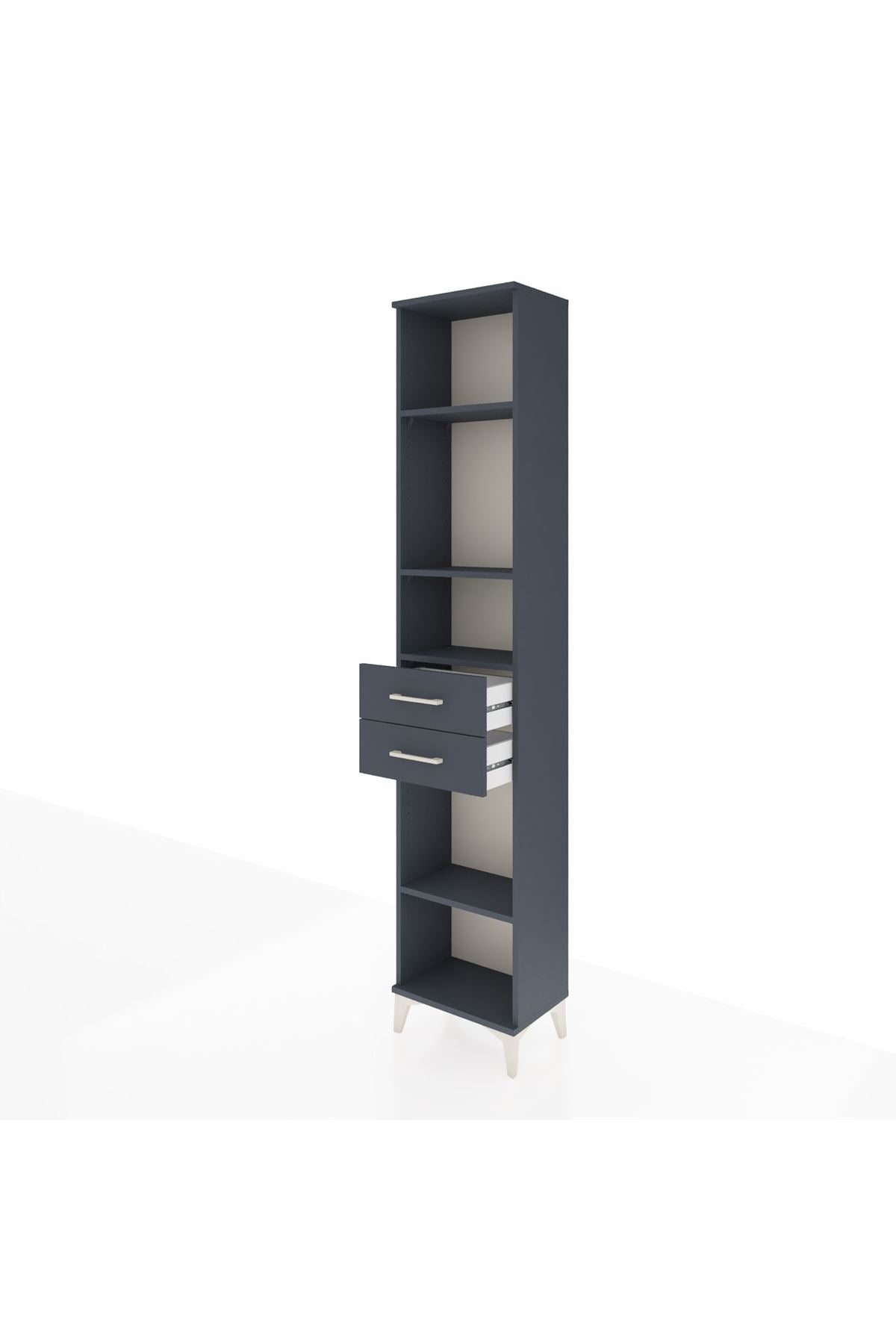 Arges Dolap 4 Raflı 2 Çekmeceli 44x30x221 - S28M192V5A