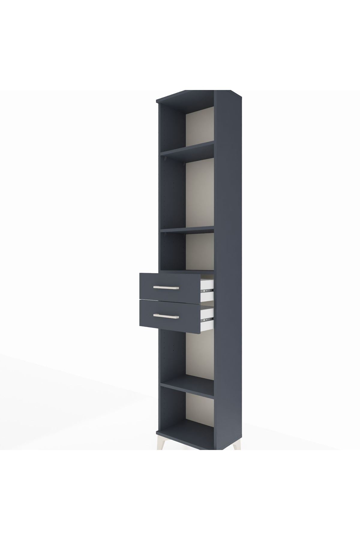 Arges Dolap 4 Raflı 2 Çekmeceli 44x30x221 - S28M192V5A