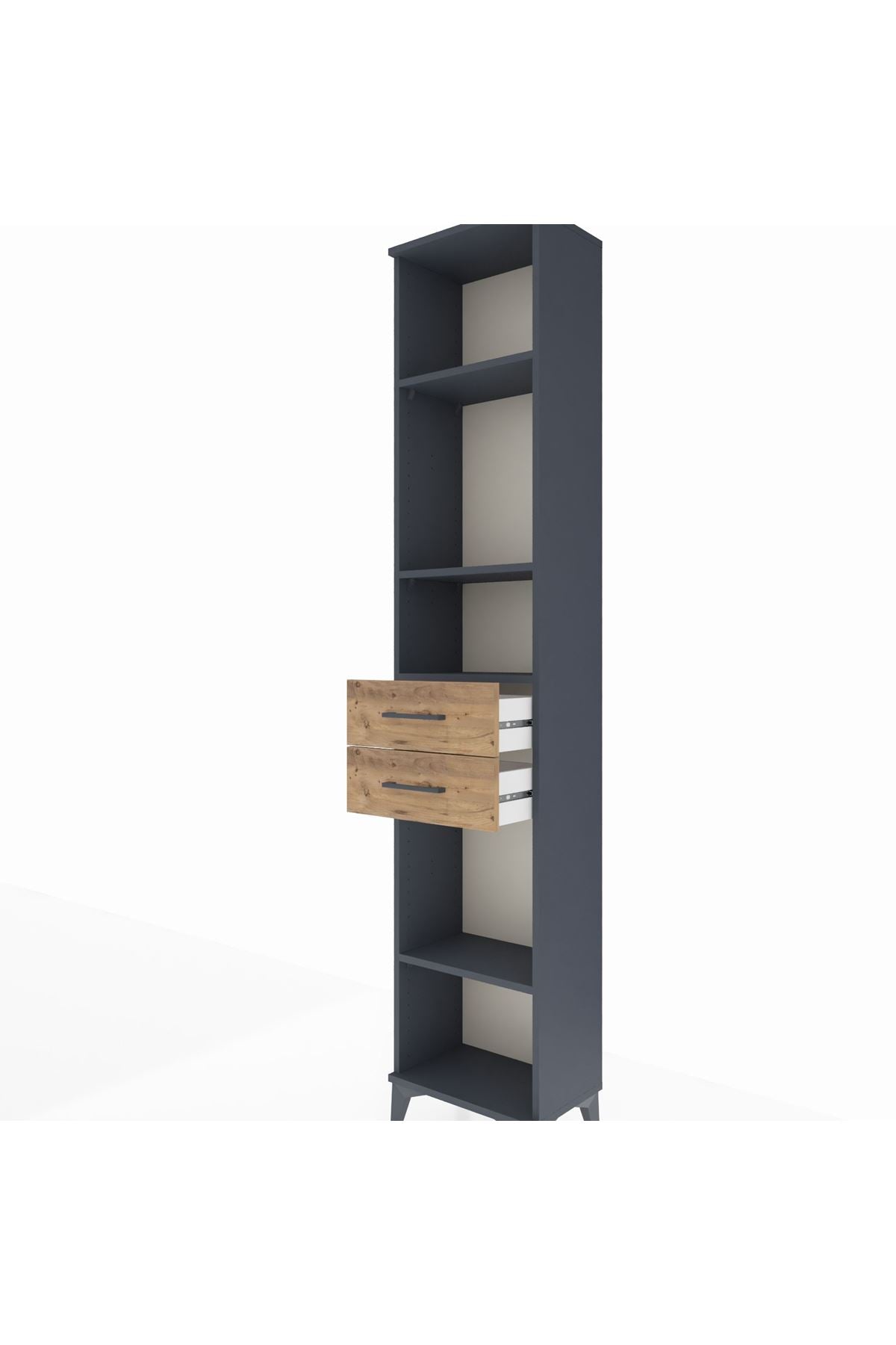 Arges Dolap 4 Raflı 2 Çekmeceli 44x30x221 - S28M192V6A