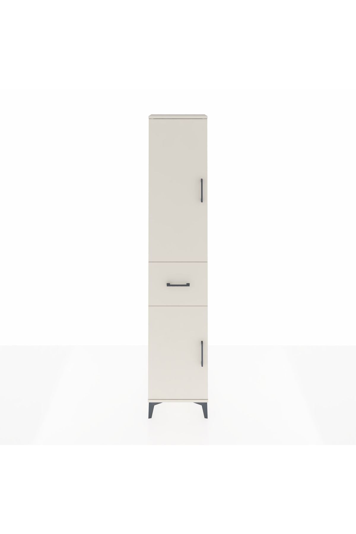 Arges Dolap 3 Raflı Tek Çekmeceli Tek Askılı 44x30x221 - S28M193V1A