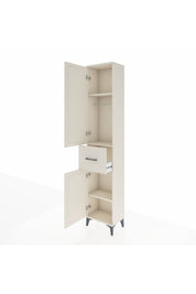 Arges Dolap 3 Raflı Tek Çekmeceli Tek Askılı 44x30x221 - S28M193V1A