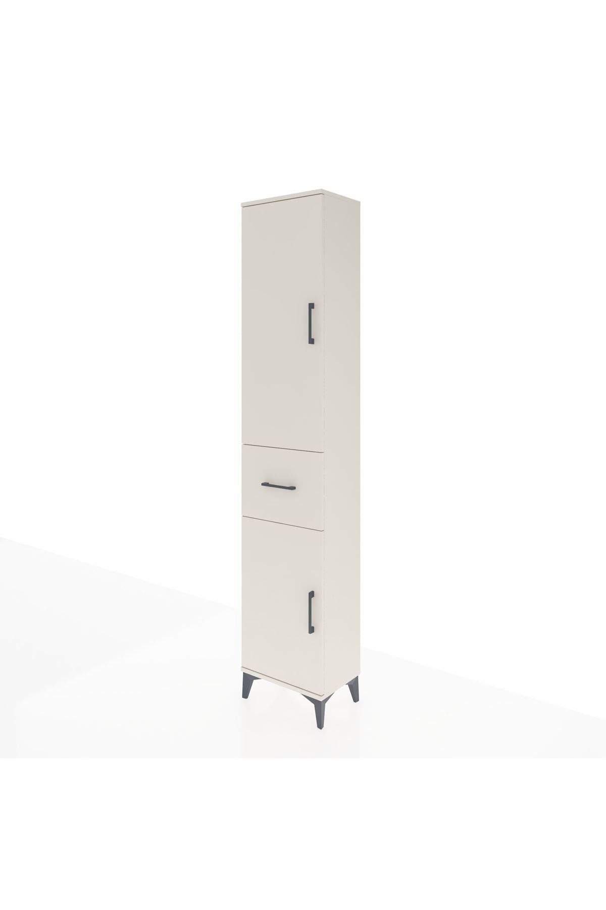 Arges Dolap 3 Raflı Tek Çekmeceli Tek Askılı 44x30x221 - S28M193V1A