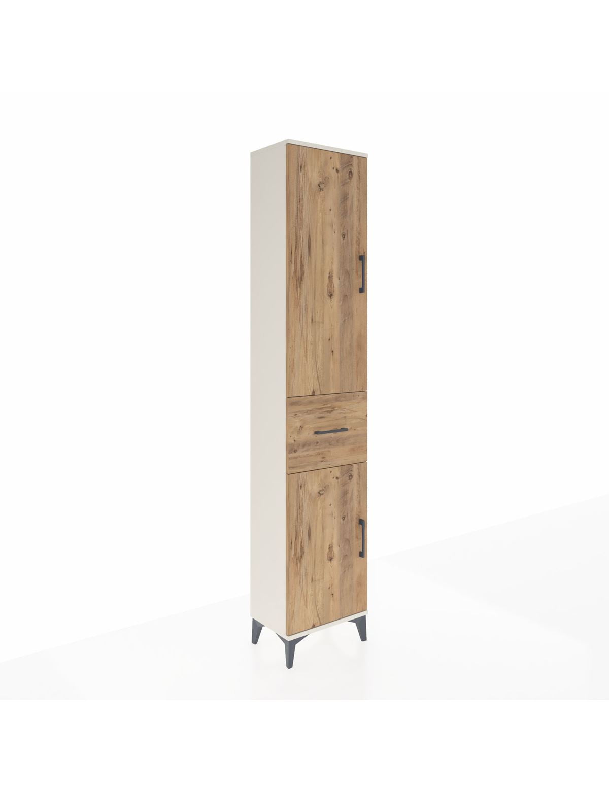 Arges Dolap 3 Raflı Tek Çekmeceli Tek Askılı 44x30x221 - S28M193V3A