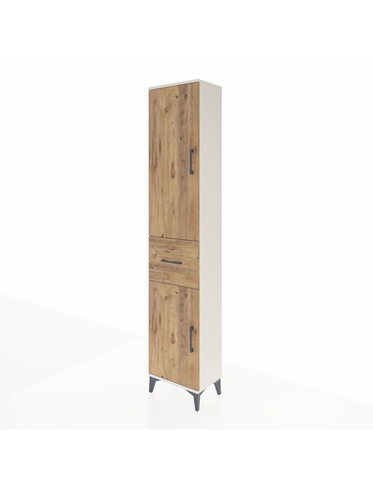 Arges Dolap 3 Raflı Tek Çekmeceli Tek Askılı 44x30x221 - S28M193V3A