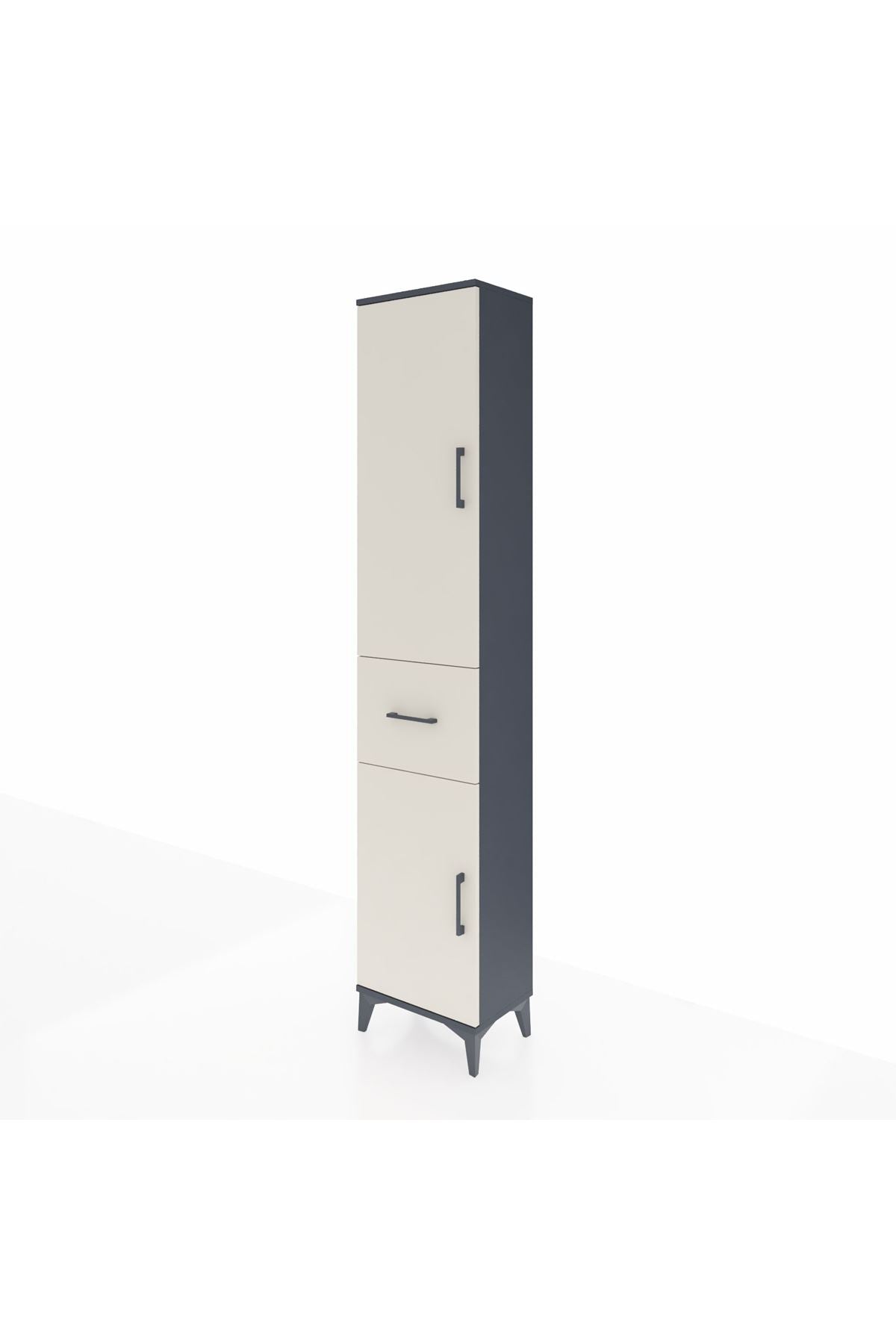 Arges Dolap 3 Raflı Tek Çekmeceli Tek Askılı 44x30x221 - S28M193V4A