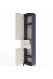 Arges Dolap 3 Raflı Tek Çekmeceli Tek Askılı 44x30x221 - S28M193V4A