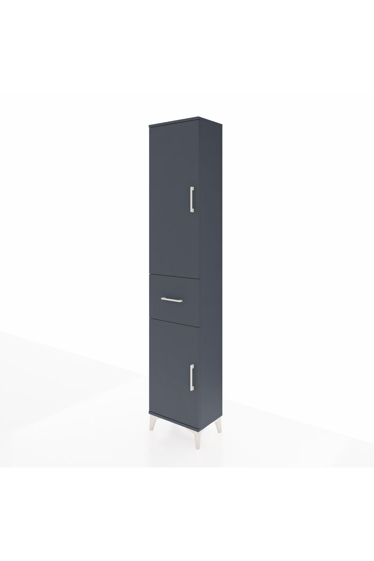 Arges Dolap 3 Raflı Tek Çekmeceli Tek Askılı 44x30x221 - S28M193V5A
