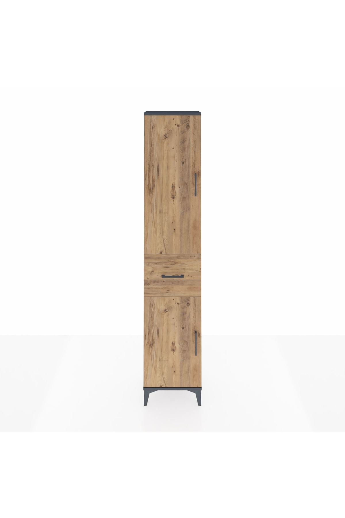 Arges Dolap 3 Raflı Tek Çekmeceli Tek Askılı 44x30x221 - S28M193V6A