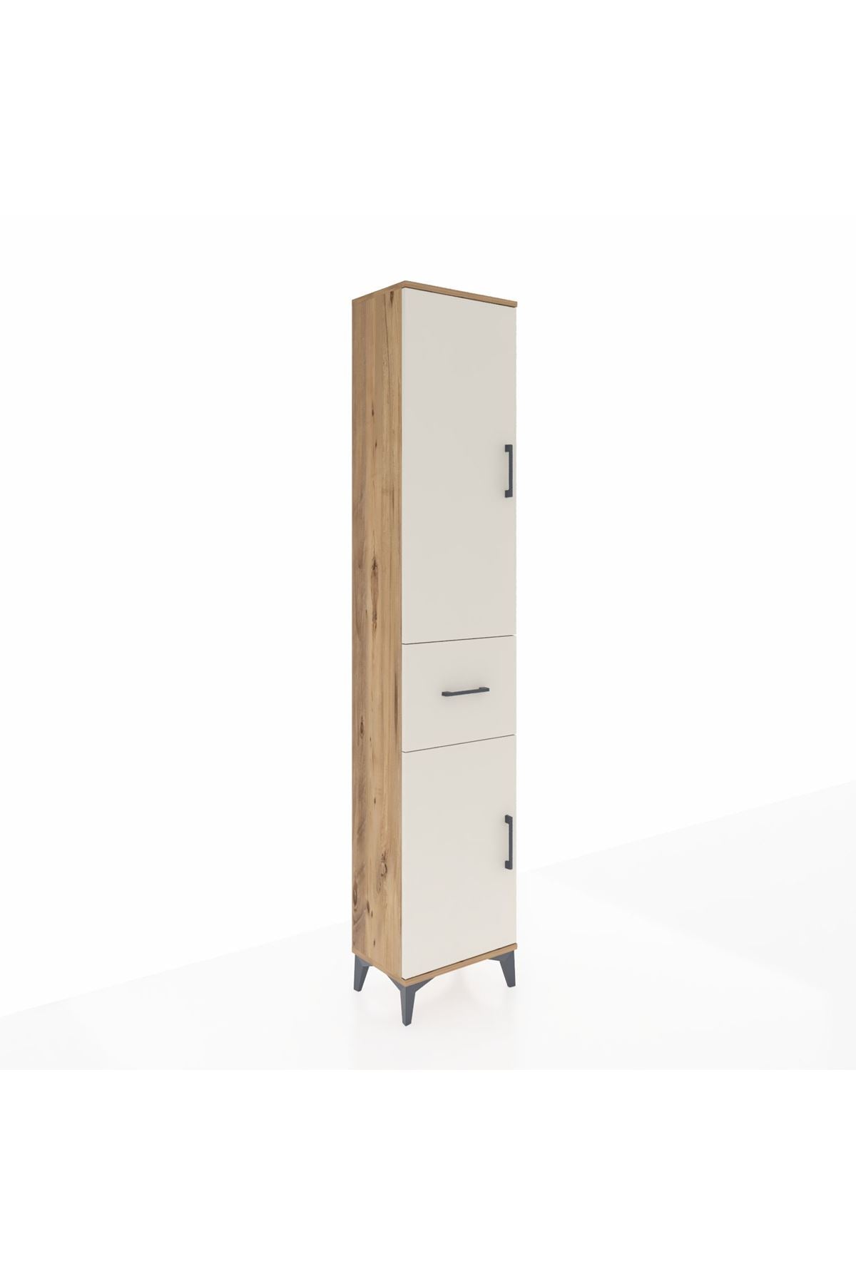 Arges Dolap 3 Raflı Tek Çekmeceli Tek Askılı 44x30x221 - S28M193V7A